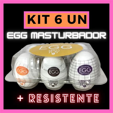 Kit Super Egg Masturbador Masculino Formato Ovo 6 Unidades